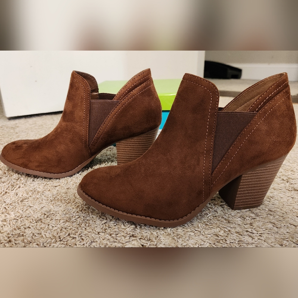 Brown booties